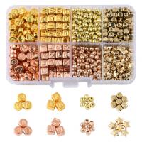 CCB Plastic Beads, Copper Coated Plastic, with Plastic Box, DIY, mixed colors 