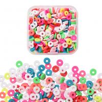 Polymer Clay Jewelry Beads, with Plastic Box, DIY & luminated, mixed colors 
