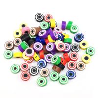 Polymer Clay Jewelry Beads, Flat Round, DIY 10mm, Approx 