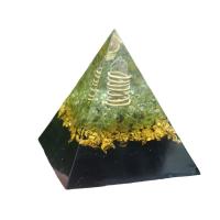 樹脂 ピラミッドの装飾, とともに ジェムストーン & 銅, ゴールドメッキ, 異なるサイズの選択 & エポキシステッカー, ミックスカラー, 売り手 パソコン