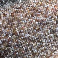 Natürliche Botswana Achat Perlen, Abakus,Rechenbrett, poliert, DIY & facettierte, gemischte Farben, 2x3mm, Länge:ca. 14.96 ZollInch, verkauft von Strang