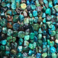 Chrysokoll Perlen, Demidowit, Unregelmäßige, poliert, DIY, gemischte Farben, 9-12mm, Länge:ca. 14.96 ZollInch, verkauft von Strang