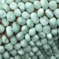 Angelite Beads, Nuggets, polished, DIY, green, 9-12mm Approx 14.96 Inch 