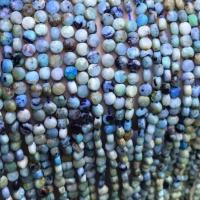 Perles Chrysocolle, Chrysocolle (Pierre naturelle Phoenix), Plat rond, poli, DIY, couleurs mélangées Environ 14.96 pouce, Vendu par brin