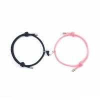 Couple Bracelet, Polyamide, with Zinc Alloy, Heart, plated, 2 pieces & Adjustable & fashion jewelry & for couple 3mm cm 