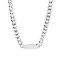 Titanium Steel Jewelry Necklace, polished, fashion jewelry & Unisex original color 