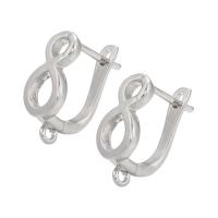 Brass Lever Back Earring Blank, plated, fashion jewelry & for woman 