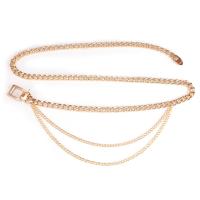Zinc Alloy Waist Chain, with aluminium wire, plated, fashion jewelry & for woman Approx 43.3 Inch 