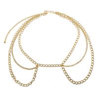 Zinc Alloy Waist Chain, plated, multilayer & for woman Approx 33.4 Inch 