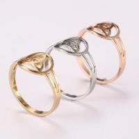 Stainless Steel Finger Ring, 304 Stainless Steel, Vacuum Ion Plating, fashion jewelry & Unisex 12*12mm 