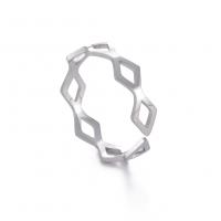 Titanium Steel Finger Ring, hand polished, fashion jewelry & Unisex original color 