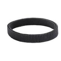 Titanium Steel Bracelet & Bangle, Donut, Vacuum Ion Plating, fashion jewelry & elastic & Unisex 