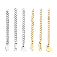 304 Stainless Steel Extender Chain, Vacuum Ion Plating, DIY & twist oval chain 3mm Approx 1.96 Inch 