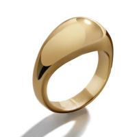 Палец кольцо-латунь, Латунь, плакирован золотом, разный размер для выбора & Женский, продается PC