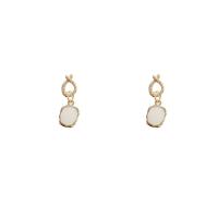 Enamel Zinc Alloy Drop Earring, high quality plated, fashion jewelry & for woman, golden 