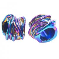 Zinc Alloy Large Hole Beads, colorful plated, DIY 