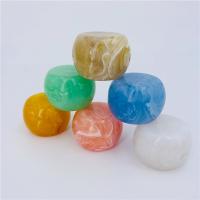Acrylic Jewelry Beads, Flat Round, injection moulding, DIY 