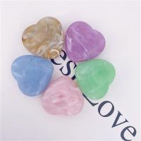 Acrylic Jewelry Beads, Heart, injection moulding, DIY Approx 