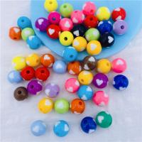 Perle acrylique, Rond, DIY & normes différentes pour le choix, plus de couleurs à choisir Vendu par sac