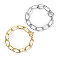 Titanium Steel Bracelet & Bangle, Vacuum Ion Plating, fashion jewelry 10mm 