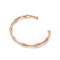 Titanium Steel Cuff Bangle, Donut, Vacuum Ion Plating, fashion jewelry & for woman, rose gold color, 4.5mm, Inner Approx 65mm 