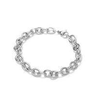 Titanium Steel Bracelet & Bangle, polished, fashion jewelry original color 
