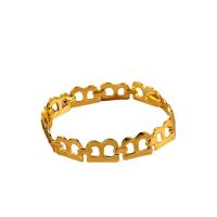 Bracelets en laiton, Placage de couleur d'or, bijoux de mode & styles différents pour le choix & pour femme, doré, Vendu par PC