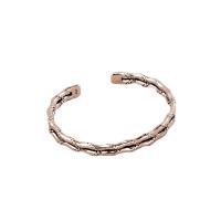 Brass Cuff Bangle, Donut, silver color plated, Double Layer & fashion jewelry & for woman, silver color, 8mm, Inner Approx 65mm 