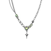 Stainless Steel Jewelry Necklace, 304 Stainless Steel, with Sea Opal & Zinc Alloy, with 2.5inch extender chain, fashion jewelry & for woman Approx 18.1 Inch 