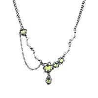 Stainless Steel Jewelry Necklace, 304 Stainless Steel, with Sea Opal & Zinc Alloy, with 2.5inch extender chain, fashion jewelry & for woman Approx 17.3 Inch 