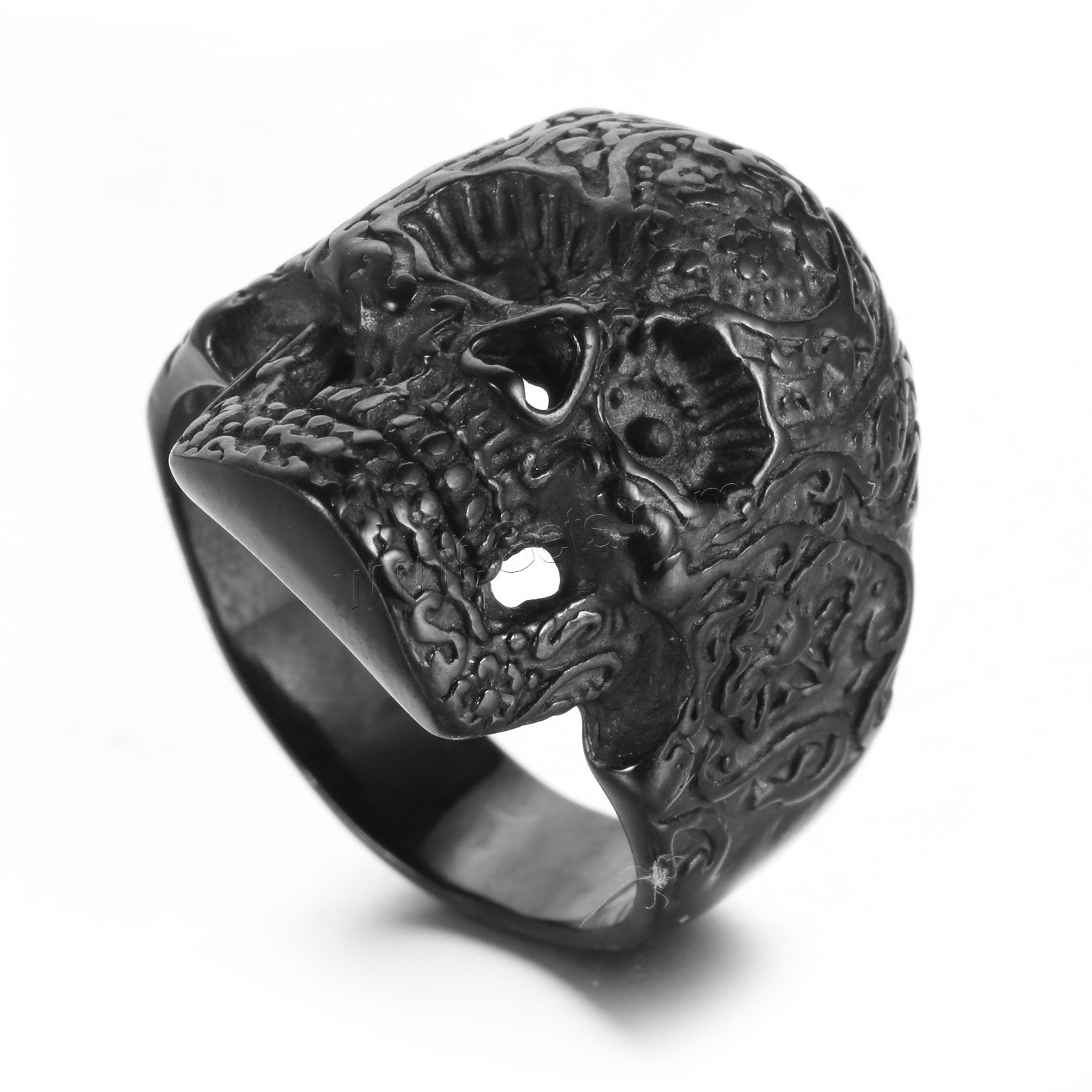 304 Stainless Steel Finger Ring, Skull, plated, different size for choice & for man, more colors for choice, Sold By PC