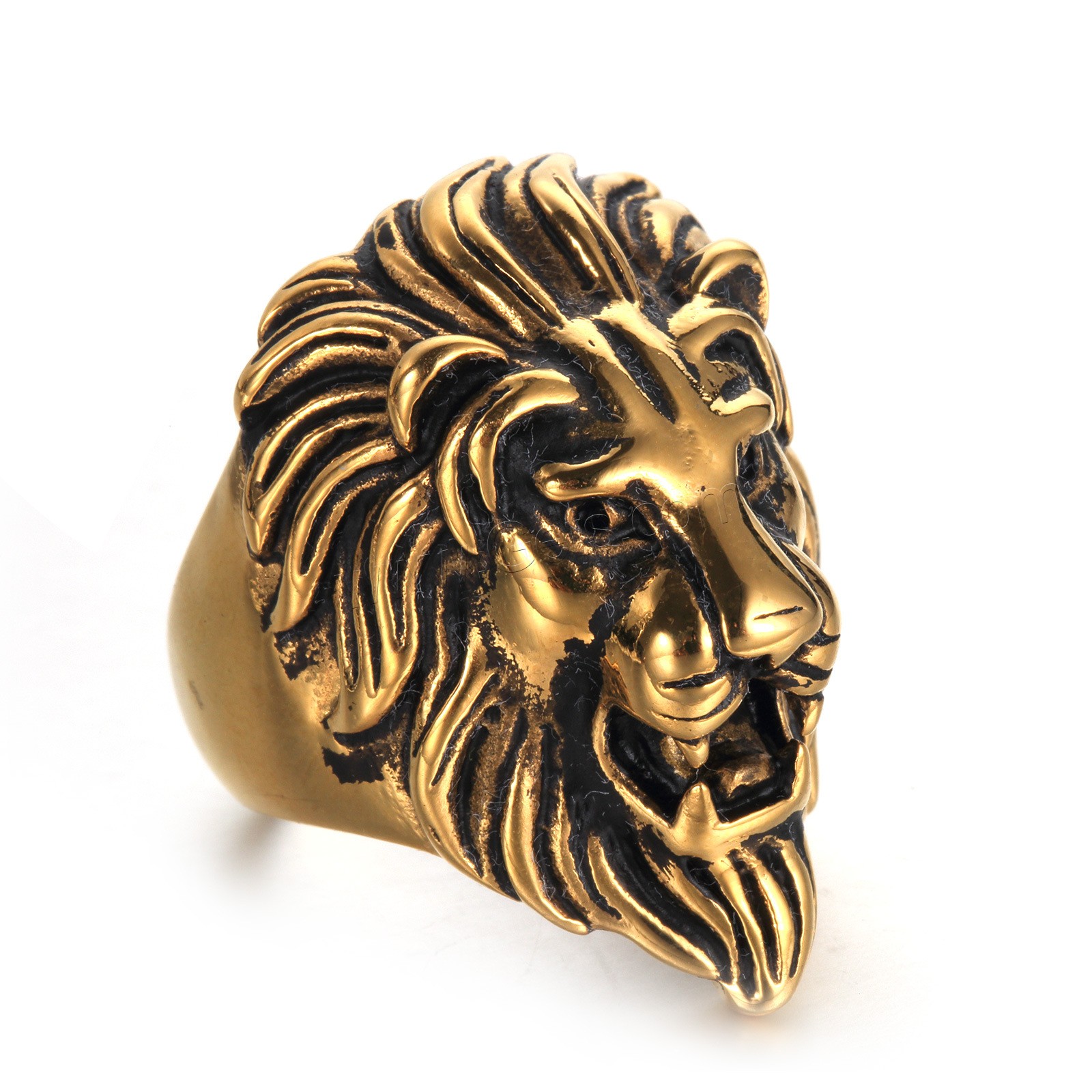 Titanium Steel Finger Ring, Lion, plated, different size for choice & for man, more colors for choice, Sold By PC