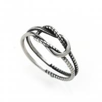 Titanium Steel Finger Ring, plated, Double Layer & for man, original color 