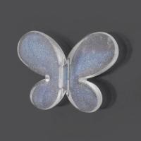 Transparent Acrylic Beads, Butterfly, DIY, clear Approx 2mm, Approx 