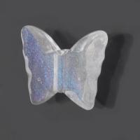透明なアクリル・ビーズ, アクリル, 蝶, DIY, 透明色（例えばガラス） 穴:約 1mm, 約 500G/バッグ, 売り手 バッグ