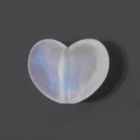 Transparent Acrylic Beads, Heart, DIY, clear Approx 2mm, Approx 