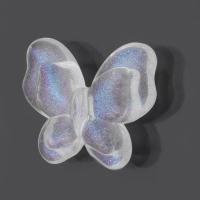 Transparent Acrylic Beads, Butterfly, DIY, clear Approx 1mm, Approx 