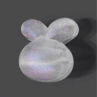 Transparent Acrylic Beads, Rabbit, DIY, clear Approx 3mm, Approx 