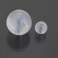 Frosted Acrylic Beads, Round, DIY clear Approx 2mm, Approx 