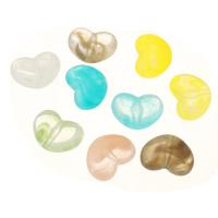 Acryl Schmuck Perlen, Herz, DIY, keine, 21x25.5x10mm, Bohrung:ca. 2mm, ca. 500G/Tasche, verkauft von Tasche