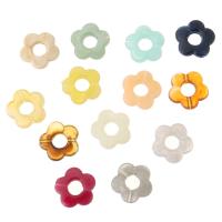 Acryl Schmuck Perlen, Blume, DIY & hohl, keine, 14.5x14x4mm, Bohrung:ca. 1mm, ca. 500G/Tasche, verkauft von Tasche