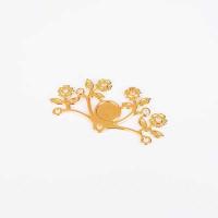 Iron Hair Accessories DIY Findings, Rose, plated, for woman 