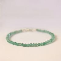 Aventurine Bracelets, fashion jewelry & for woman & faceted, green, 3mm 