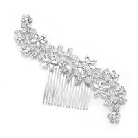 Hair Stick, Zinc Alloy, Flower, plated, fashion jewelry & for woman & with rhinestone 