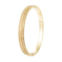 Brass Cuff Bangle, gold color plated & micro pave cubic zirconia & for woman 