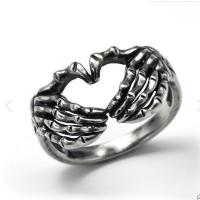 aleación de zinc anillo, chapado en color de plata antigua, Joyería & unisexo & diverso tamaño para la opción, Vendido por UD
