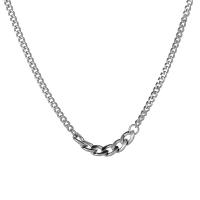 Stainless Steel Jewelry Necklace, 304 Stainless Steel, with 1.97inch extender chain, Vacuum Ion Plating, fashion jewelry & Unisex 7mm Approx 17.72 Inch 