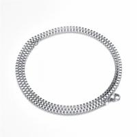 304 Stainless Steel Necklace, fashion jewelry & for man, original color, 2.4mm 