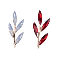 Zinc Alloy Hair Accessories DIY Findings, Branch, rack plating, with rhinestone 