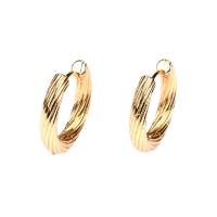 Brass Huggie Hoop Earring, gold color plated, fashion jewelry & for woman 